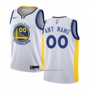 Maglia Bambino Golden State Warriors Personalizzate 2017-18 Bianco