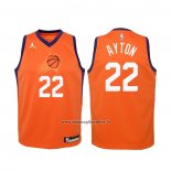 Maglia Bambino Phoenix Suns DeAndre Ayton #22 Statement 2020-21 Arancione