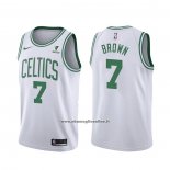 Maglia Boston Celtics Jaylen Brown #7 Association 2021-22 Bianco