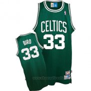 Maglia Boston Celtics Larry Bird NO 33 Throwback Verde