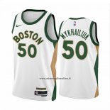 Maglia Boston Celtics Sviatoslav Mykhailiuk #50 Citta 2023-24 Bianco