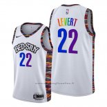 Maglia Brooklyn Nets Caris Levert NO 22 Citta LGBTQ Pride Night 2020 Bianco