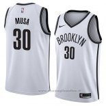 Maglia Brooklyn Nets Dzanan Musa NO 30 Association 2018 Bianco