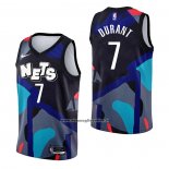 Maglia Brooklyn Nets Kevin Durant #7 Citta 2023-24 Nero