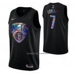 Maglia Brooklyn Nets Kevin Durant #7 Iridescent Logo Nero