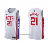 Maglia Brooklyn Nets Lamarcus Aldridge #21 Classic 2022-23 Bianco