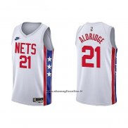 Maglia Brooklyn Nets Lamarcus Aldridge #21 Classic 2022-23 Bianco