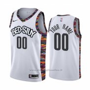 Maglia Brooklyn Nets Personalizzate Citta 2019-20 Bianco