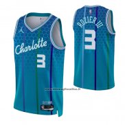 Maglia Charlotte Hornets Terry Rozier III #3 Citta 2021-22 Blu