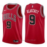 Maglia Chicago Bulls Antonio Blakeney NO 9 Icon 2017-18 Rosso