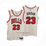 Maglia Chicago Bulls Michael Jordan #23 Association Autentico Bianco