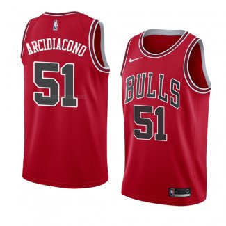 Maglia Chicago Bulls Ryan Arcidiacono NO 51 Icon 2018 Rosso