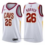 Maglia Cleveland Cavaliers Kyle Korver NO 26 Association 2017-18 Bianco