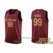 Maglia Cleveland Cavaliers Ricky Rubio #99 Icon 2022-23 Rosso