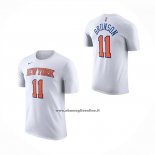 Maglia Corta Manga New York Knicks Jalen Brunson No 11 Bianco