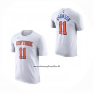 Maglia Corta Manga New York Knicks Jalen Brunson No 11 Bianco