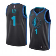 Maglia Dallas Mavericks Courtney Lee NO 1 Citta 2018-19 Blu