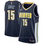 Maglia Denver Nuggets Nikola Jokic NO 15 2017-18 Blu