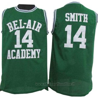 Maglia Film Bel-Air Academy Smith NO 14 Verde