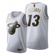 Maglia Golden Edition Miami Heat Bam Adebayo NO 13 Bianco