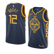 Maglia Golden State Warriors Andrew Bogut NO 12 Citta 2018-19 Blu