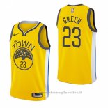 Maglia Golden State Warriors Draymond Green NO 23 Earned 2018-19 Giallo