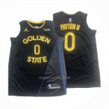 Maglia Golden State Warriors Gary Payton Ii No 0 Statement 2024-25 Nero