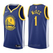 Maglia Golden State Warriors Javale Mcgee NO 1 Icon 2017-18 Blu