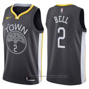Maglia Golden State Warriors Jordan Bell NO 2 The Town Statement 2017-18 Nero