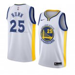 Maglia Golden State Warriors Kendrick Nunn NO 25 Association 2018 Bianco