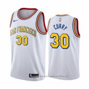Maglia Golden State Warriors Stephen Curry NO 30 Classic 2019-20 Bianco