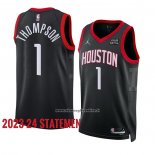 Maglia Houston Rockets Amen Thompson #1 Statement 2023-24 Nero