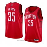 Maglia Houston Rockets Kenneth Faried NO 35 Earned 2018-19 Rosso