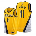 Maglia Indiana Pacers Domantas Sabonis NO 11 Statement Edition Giallo