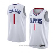 Maglia Los Angeles Clippers Jerome Robinson NO 1 Association 2018 Bianco