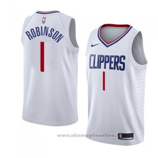 Maglia Los Angeles Clippers Jerome Robinson NO 1 Association 2018 Bianco