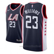 Maglia Los Angeles Clippers Lou Williams NO 23 Citta 2018-19 Blu