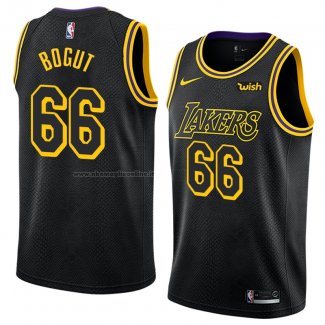 Maglia Los Angeles Lakers Andrew Bogut NO 66 Citta 2018 Nero