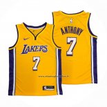 Maglia Los Angeles Lakers Carmelo Anthony #7 Icon Giallo