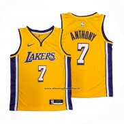 Maglia Los Angeles Lakers Carmelo Anthony #7 Icon Giallo