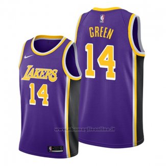 Maglia Los Angeles Lakers Danny Green NO 14 Statement Viola