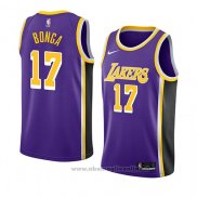 Maglia Los Angeles Lakers Isaac Bonga NO 17 Statement 2018 Viola2