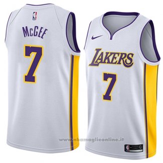 Maglia Los Angeles Lakers Javale McGee NO 7 Association 2018 Bianco