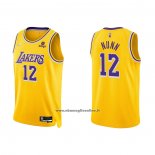 Maglia Los Angeles Lakers Kendrick Nunn #12 75th Anniversary 2021-22 Giallo