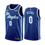Maglia Los Angeles Lakers Kyle Kuzma NO 0 Classic 2019-20 Blu