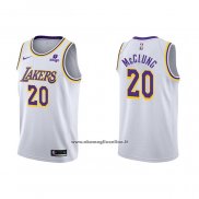 Maglia Los Angeles Lakers Mac Mcclung #20 Association 2021-22 Bianco