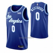 Maglia Los Angeles Lakers Russell Westbrook #0 Hardwood Classic 2021-2022 Blu