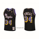 Maglia Los Angeles Lakers Shaquille O'neal #34 Mitchell & Ness 1996-97 Nero