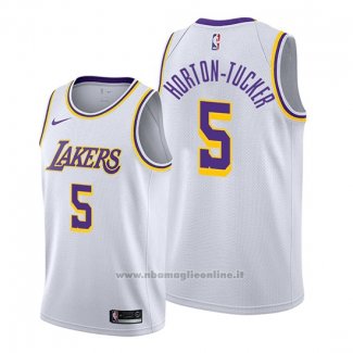 Maglia Los Angeles Lakers Talen Horton-Tucker NO 5 Association 2019-20 Bianco