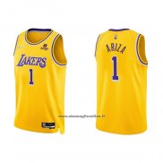 Maglia Los Angeles Lakers Trevor Ariza #1 75th Anniversary 2021-22 Giallo